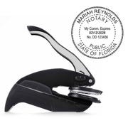 Florida Notary Public Round Seal Embosser