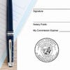 Example of California Notary Pink Seal Embosser - Round