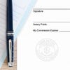 Another example of Massachusetts Notary Pink Seal Embosser - Round impression on paper