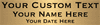 Three Line Custom Brass Sign