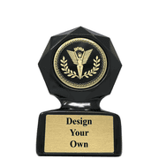 Victory Sculpted Small Black Star Trophy Award