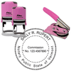 Vermont Notary Pink - Round Design