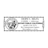 California Notary Pink Stamp - Rectangle Imprint Example