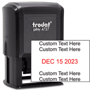 Trodat 4727 Custom Text Dater Stamp