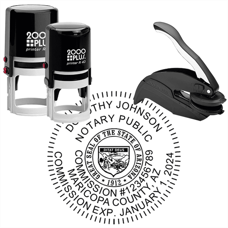 Arizona Notary - Round Stamp