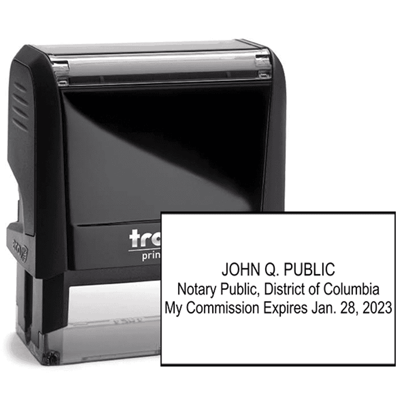 District of Columbia Notary Expiration Stamp