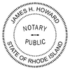 Rhode Island Notary Round Imprint