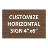 Engraved Sign Horizontal 4" x 6"