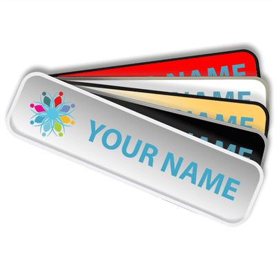 Rounded 2" x 8" Full Color Insert with Wall Sign - alternate view