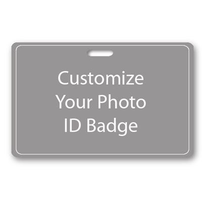 Customizable Horizontal Double Sided ID Badge - alternate view