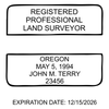 State of Oregon Land Surveyor Seal Imprint