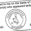 State of Wyoming Land Surveyor Seal Imprint