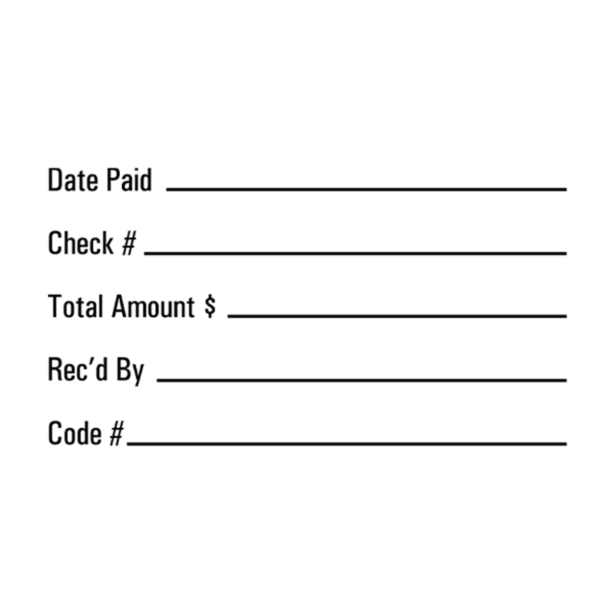 Simple Sans Serif Business Form Stamp