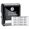 5 Line Custom Rubber Stamp