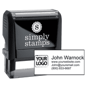 Custom Text Self-Inking Logo Stamp 