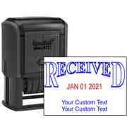 Received Stamp with Date and Custom Text