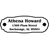 Plaque Plate Custom Address Stamp