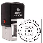Orbital Round Logo Stamp