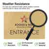 Information about the weather resistance of engraved brass signs