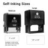 Self-Inking Sizes
