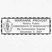Massachusetts Notary Rectangle Seal