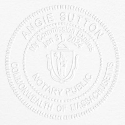 Notary Pink Embosser Seal - alternate view