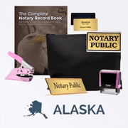 Alaska Pink Deluxe Notary Kit
