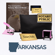 Arkansas Pink Deluxe Notary Kit