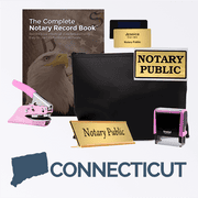 Connecticut Pink Deluxe Notary Kit