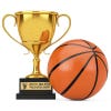 1x4 custom engraved brass sign displayed on a trophy 