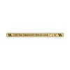 Horizontal Engraved Heavy Brass Signs 1" x 16"
