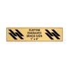 Horizontal Engraved Heavy Brass Signs 1" x 4"