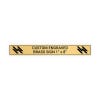 Horizontal Engraved Heavy Brass Signs 1" x 8"