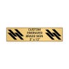 Horizontal Engraved Heavy Brass Signs 3" x 12"