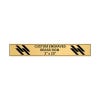 Horizontal Engraved Heavy Brass Signs 3" x 20"