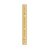 Vertical Engraved Heavy Brass Signs 10" x 1"