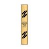 Vertical Engraved Heavy Brass Signs 12" x 2"
