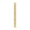 Vertical Engraved Heavy Brass Signs 16" x 1"