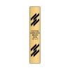 Vertical Engraved Heavy Brass Signs 16" x 3"