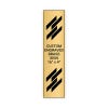 Vertical Engraved Heavy Brass Signs 16" x 4"