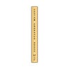 Vertical Engraved Heavy Brass Signs 18" x 2"