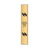 Vertical Engraved Heavy Brass Signs 6" x 1"