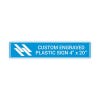 Engraved Sign Horizontal 4" x 10"