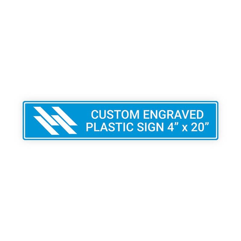 Engraved Sign Horizontal 4" x 10"