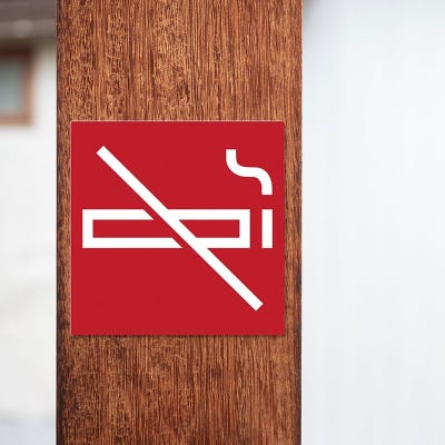 Square Engraved Plastic Signs - alternate view