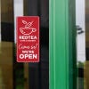 Engraved Sign Vertical 6" x 3" for a cafe and bakery