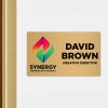 6x10 printed brass sign displayed outside of an office