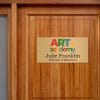 8x16 printed brass sign displayed on a door