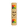 Vertical Full Color Brass Signs 18" x 4"