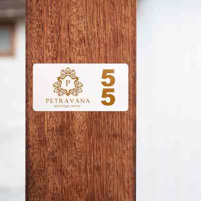 2"x4" Custom Plastic Sign, Full Color, Indoor/Outdoor (Horizontal) - alternate view